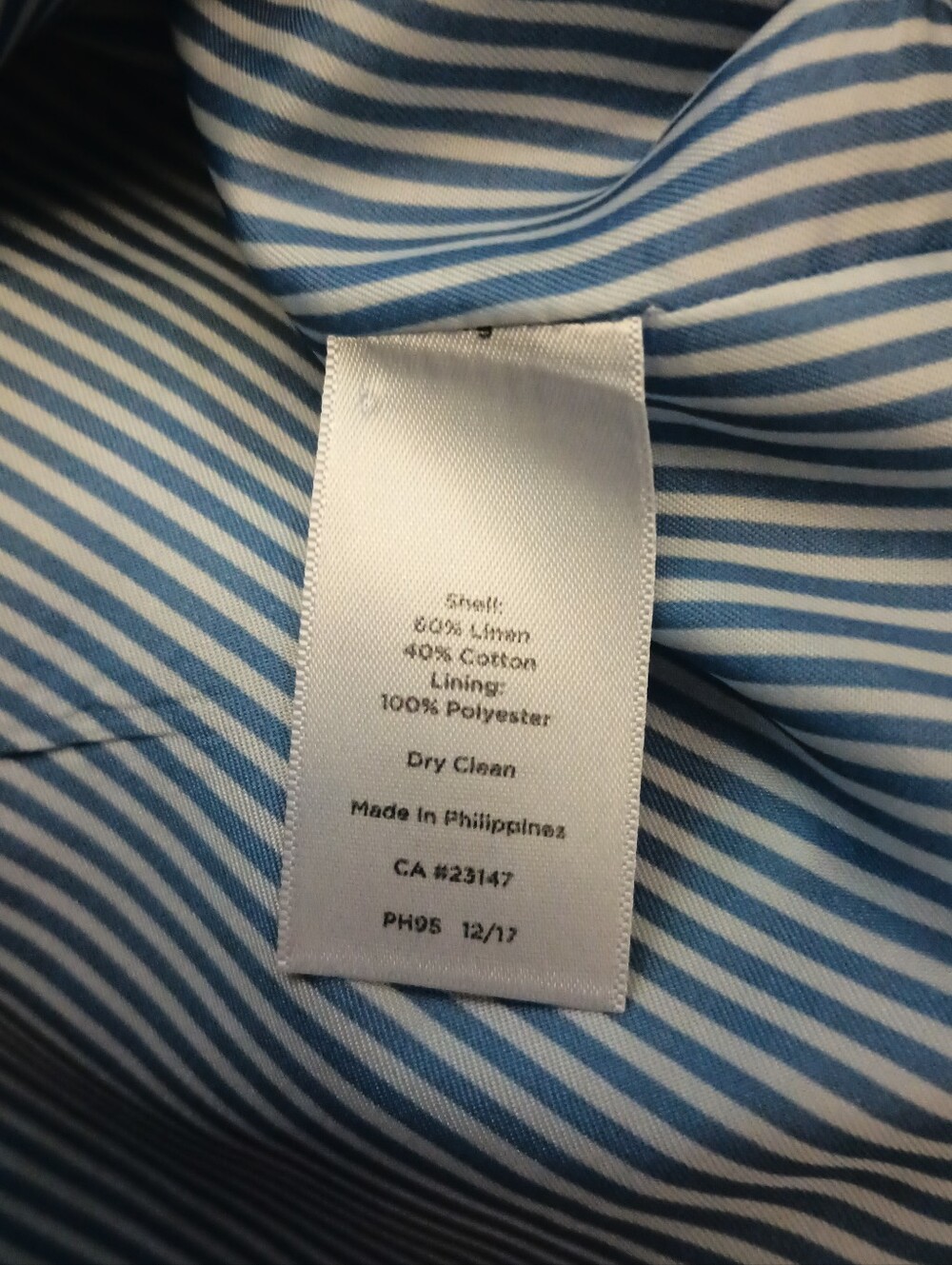 Talbots Womens Madras Plaid Linen Blazer 16W 3/4 Sleeve Preppy Colorful Summer - Picture 7 of 9